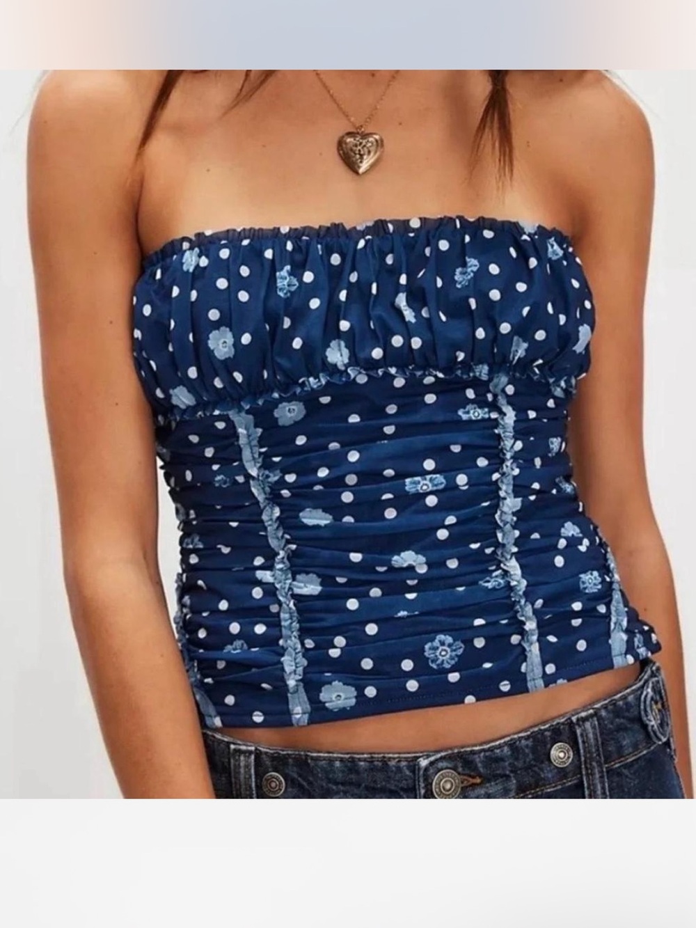 *NWOT* Free People Scottie Printed Tube Top